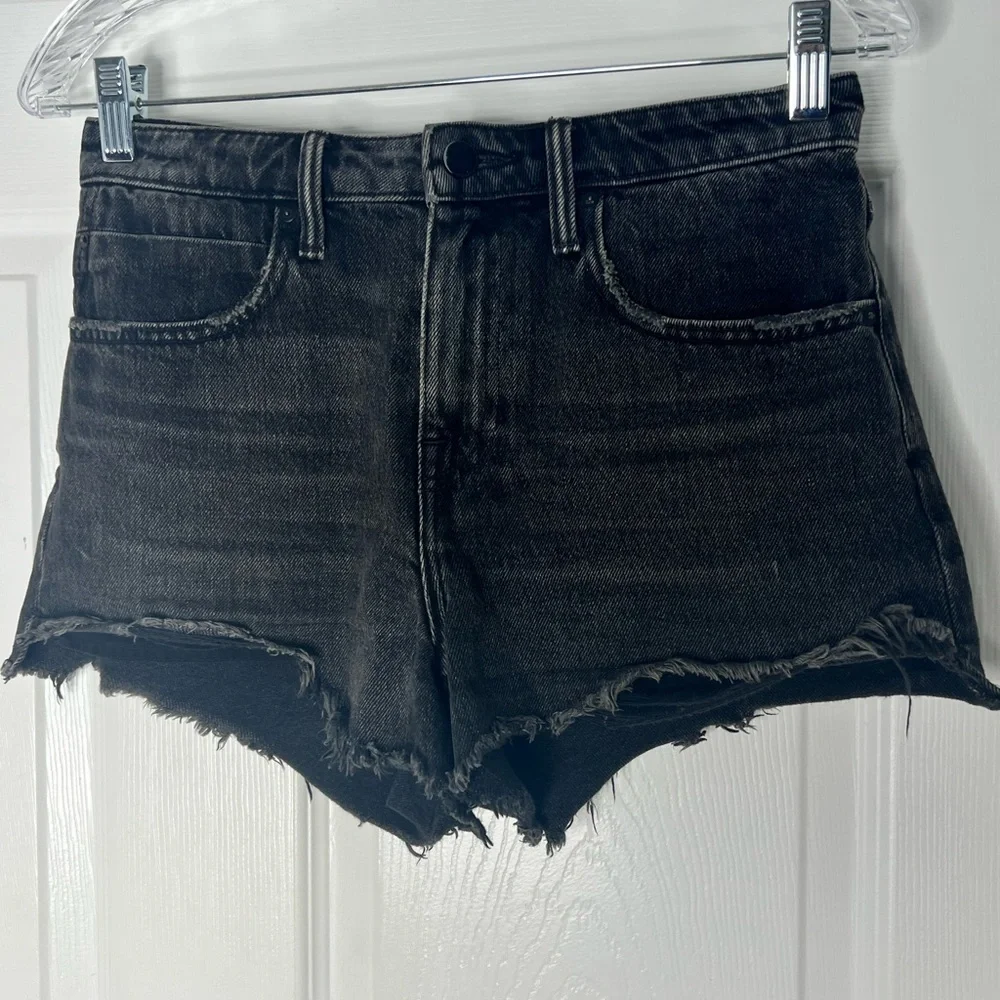 Alexander Wang Bite Grey Aged Shorts Sz 25